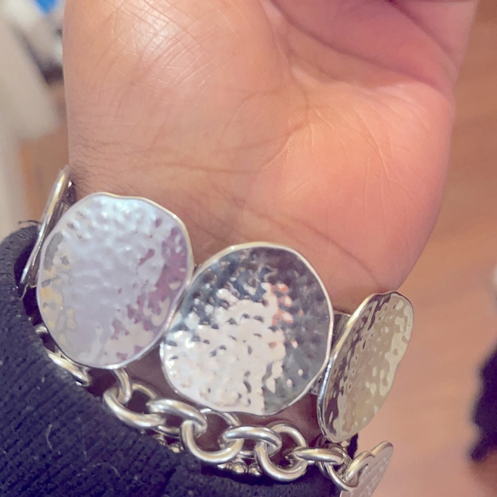 Chunky Silver Plated  Bracelet ✨💜